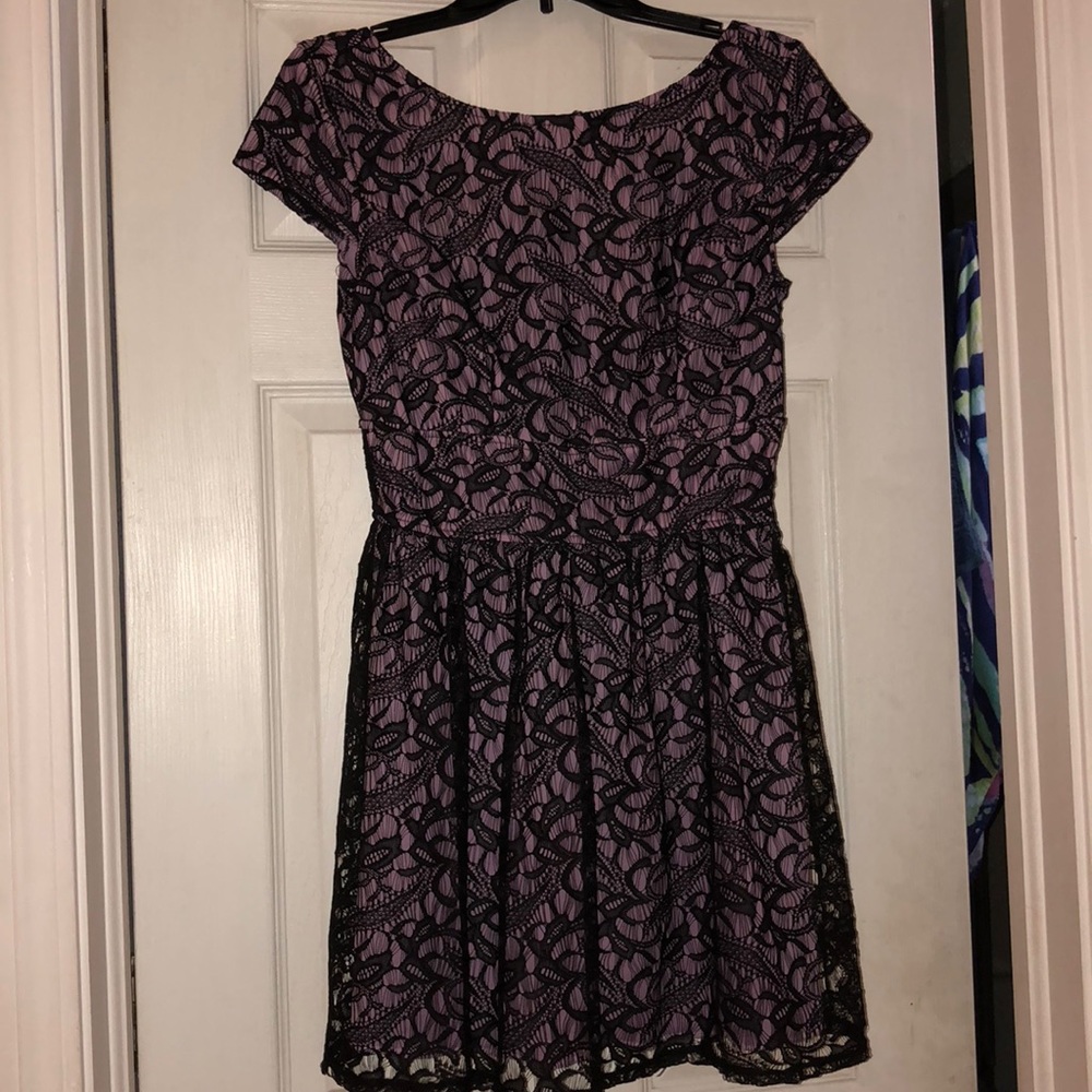 Lace Purple Dress